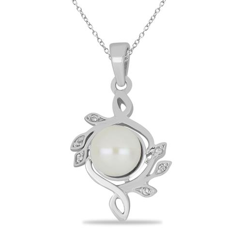 BUY 925 SILVER NATURAL WHITE FRESHWATER PEARL GEMSTONE PENDANT